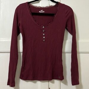 Hollister Red Long Sleeve